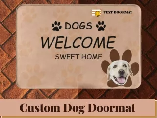 custom dog doormat