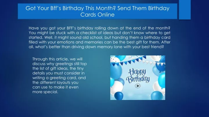 got your bff s birthday this month send them