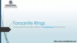 Chordia Jewels have a large collection of Tanzanite Rings at the best price.