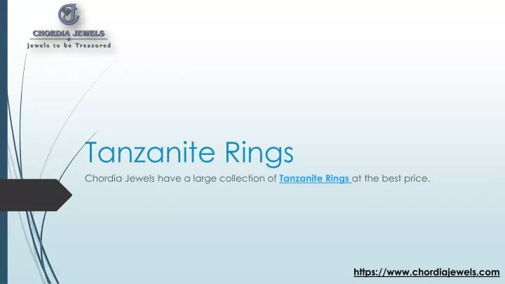 tanzanite rings