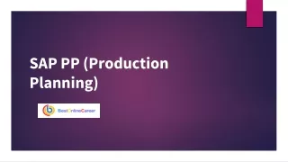 sap pp production planning