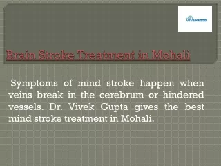 brain stroke treatment in mohali