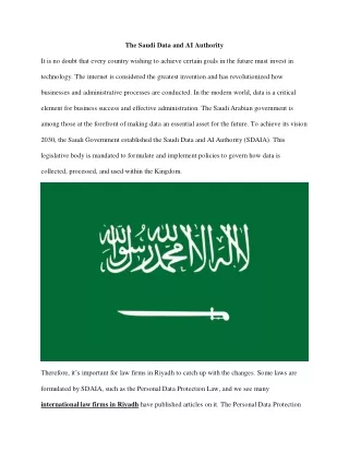the saudi data and ai authority