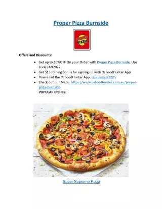 proper pizza burnside