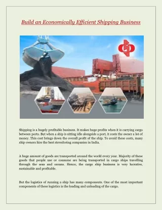 build an economically efficient shipping business
