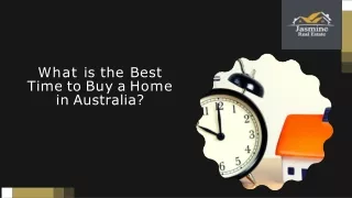 What is the Best Time to Buy a Home in Australia