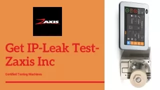 Get IP-Leak Test-Zaxis Inc