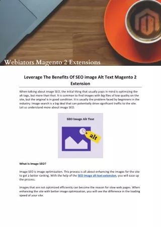 leverage the benefits of seo image alt text