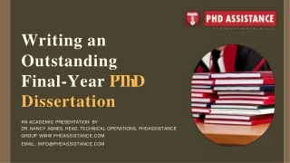 Writing an Outstanding Final-Year PhD Dissertation - Phdassistance