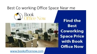 Finest Coworking Space Nearby & Office Space for Rent @Best Offers