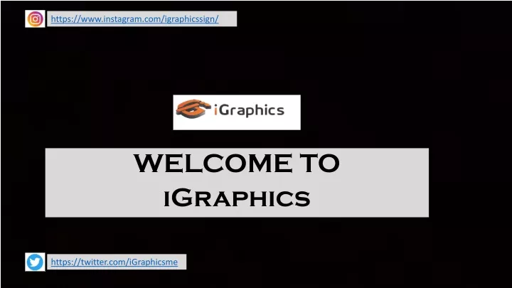 welcome to igraphics