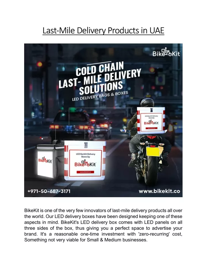 last mile delivery products in uae last mile