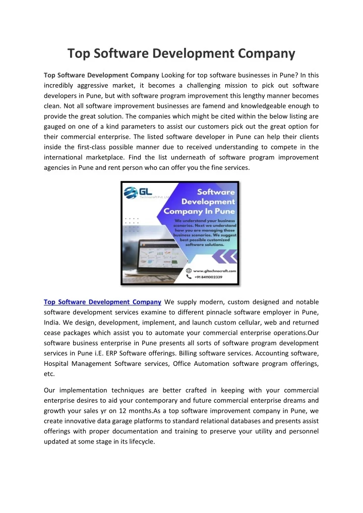 PPT - Top Software Development Company In Pune PowerPoint Presentation ...