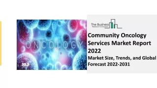 community oncology services market report 2022