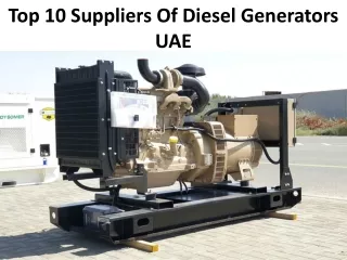 top 10 suppliers of diesel generators uae