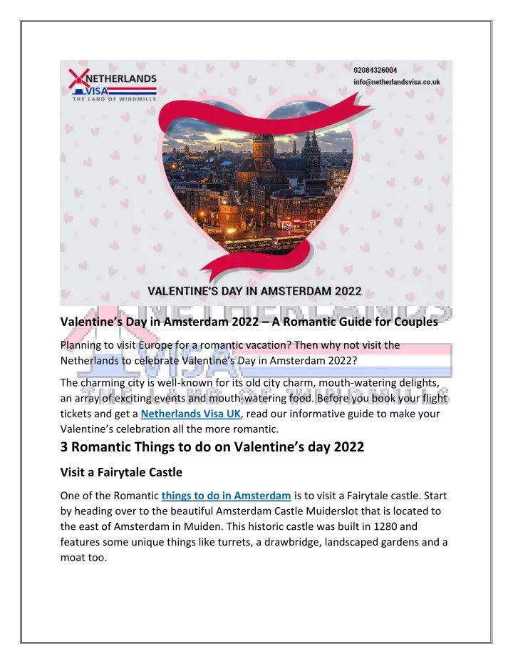 valentine s day in amsterdam 2022 a romantic