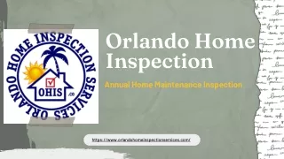Annual Home Maintenance Inspection
