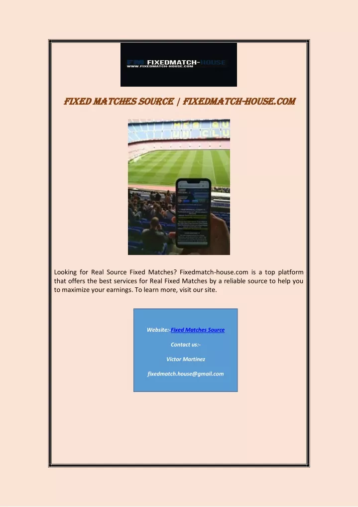 fixed matches source fixedmatch fixed matches