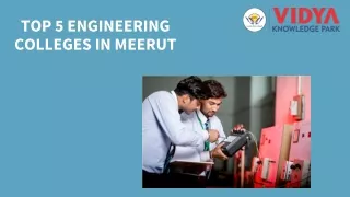 top 5 engineering colleges in meerut