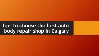 Best Auto Body Repair Shop in Calgary - Auto Repair Shop Calgary