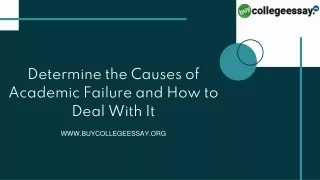 Determine the Causes of Academic Failure and How to Deal With It
