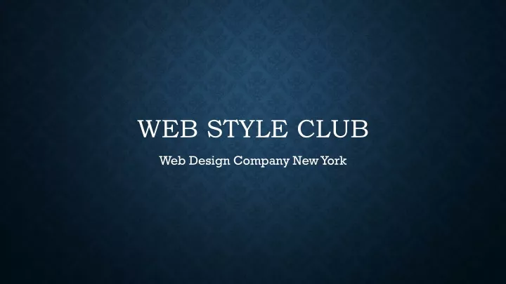 web style club