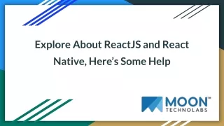 explore about reactjs and react native here