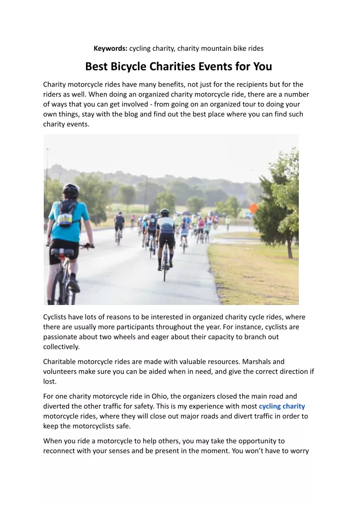 keywords cycling charity charity mountain bike