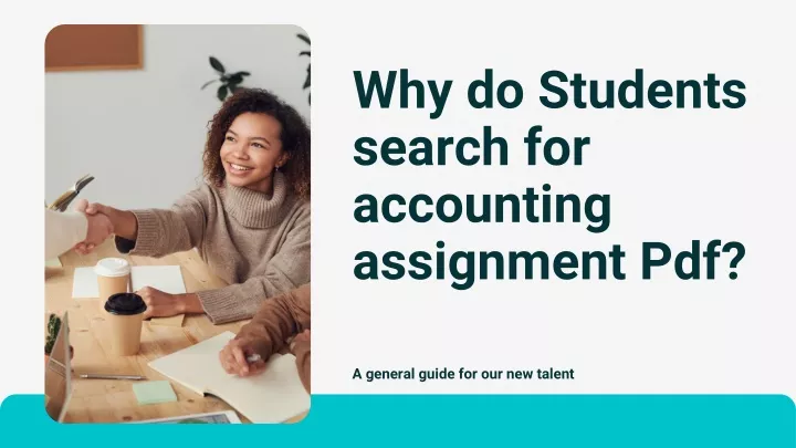 why do students search for accounting assignment
