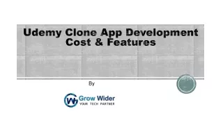 Udemy Clone App Development Services Cost & Features