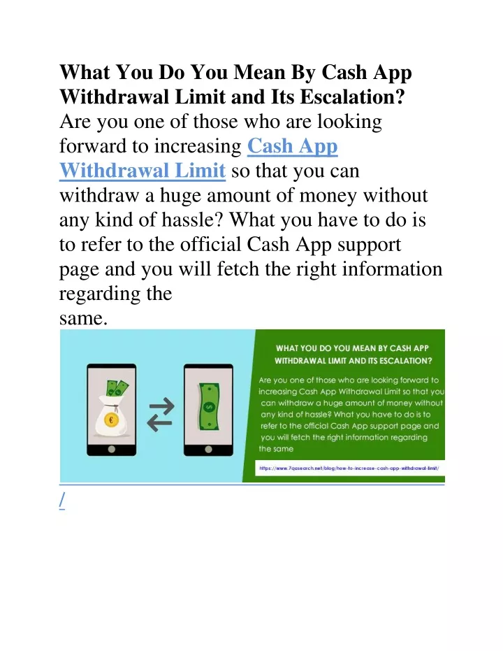 PPT What You Do You Mean By Cash App Withdrawal Limit And Its