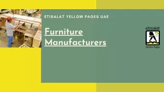 List of Furniture Manufacturers & Wholesalers In UAE