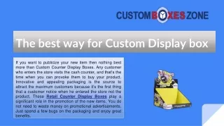 Custom Display boxes