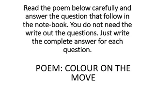 read the poem below carefully and read the poem