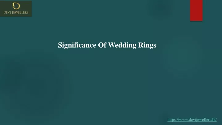 significance of wedding rings