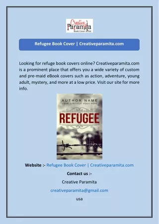 Refugee Book Cover Creativeparamita.com-converted