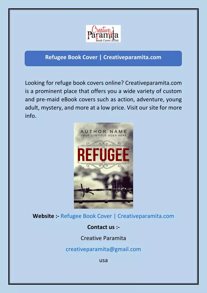 refugee book cover creativeparamita com