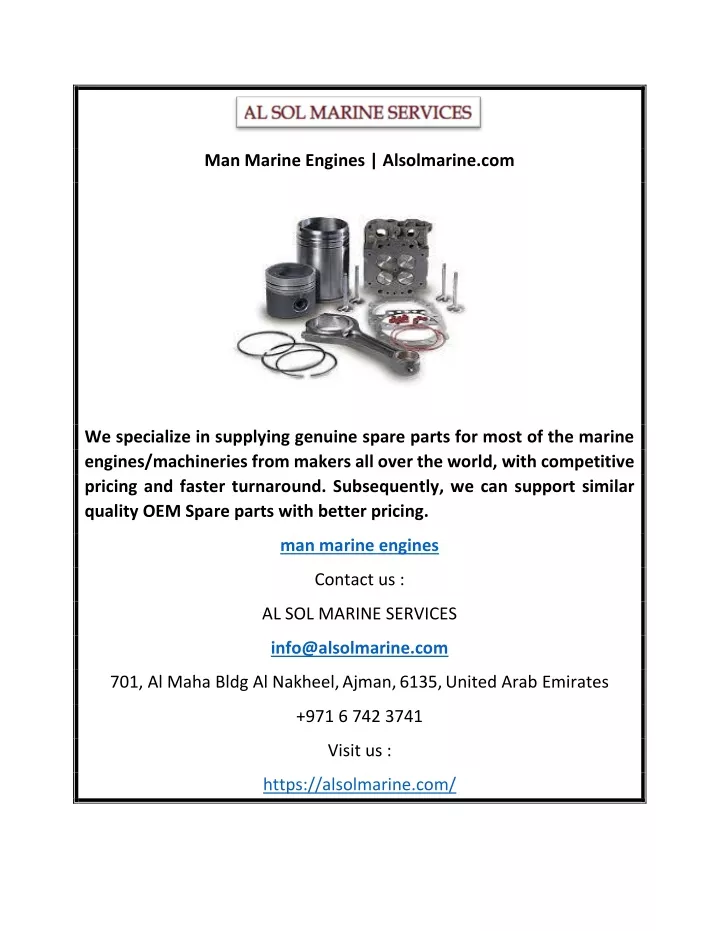 man marine engines alsolmarine com