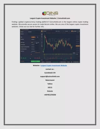 Largest Crypto Investment Website Coinsshield.com-converted