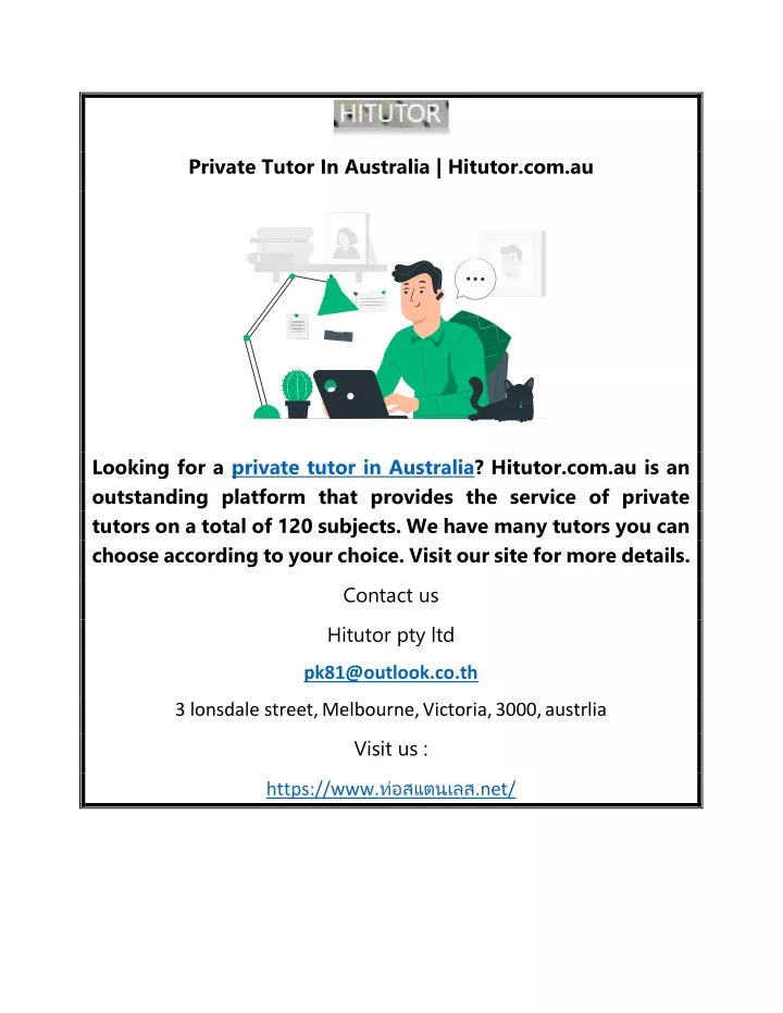 private tutor in australia hitutor com au