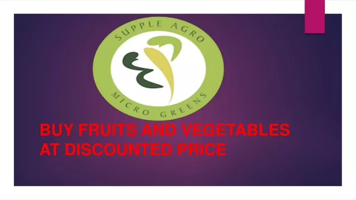 buy fruits and vegetables at discounted price