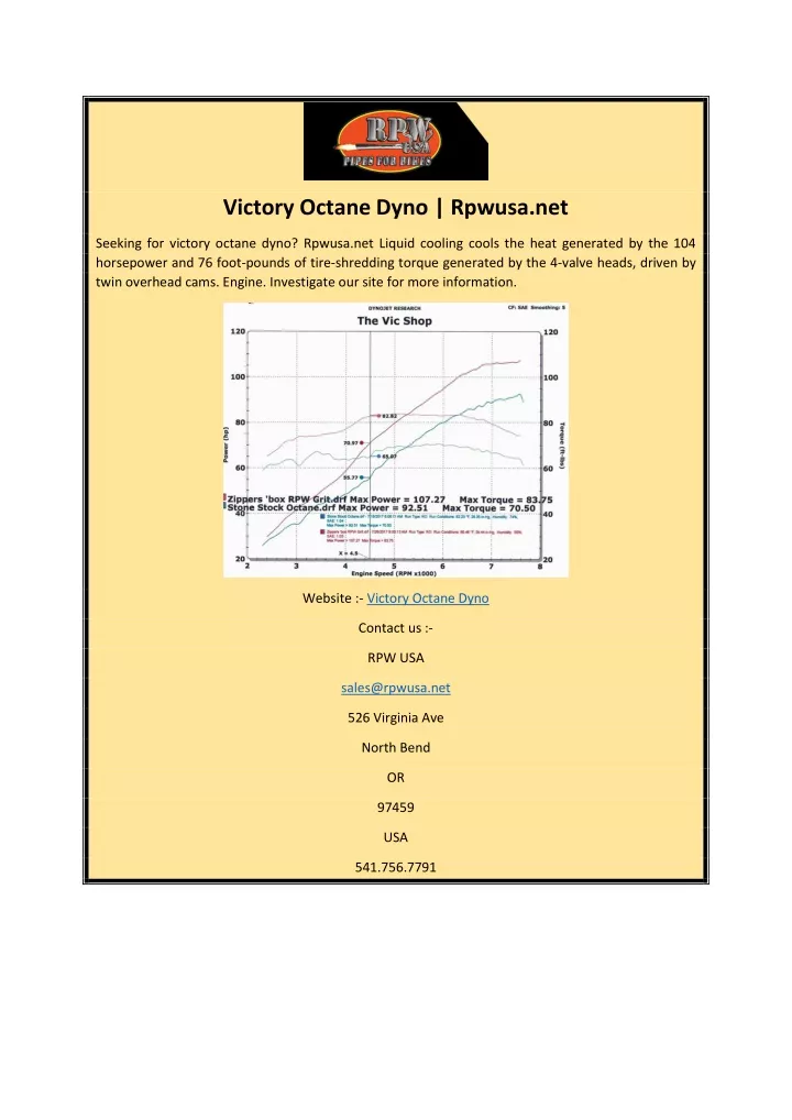 victory octane dyno rpwusa net