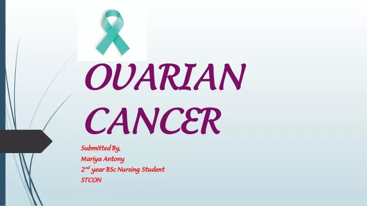ovarian ovarian cancer cancer submitted