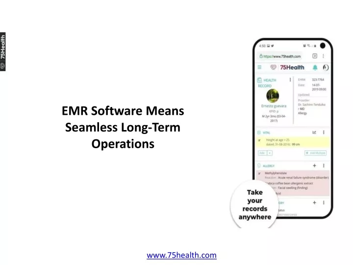 emr software means seamless long term operations