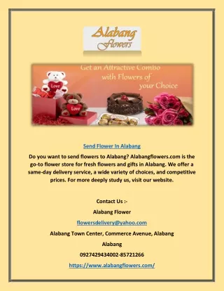 Send Flower in Alabang | Alabangflowers.com