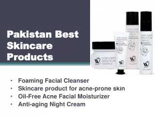 Pakistan Best Skincare Products