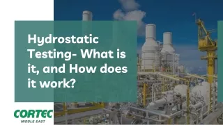 hydrostatic testing what is it and how does it work