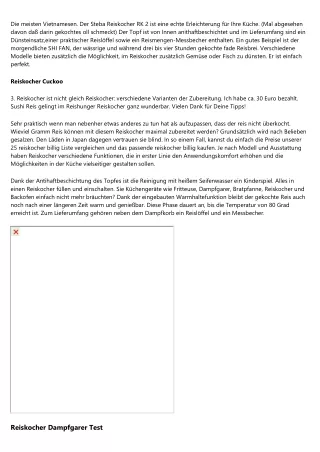 Der beste Tipp für Reiskocher Gross - Was sonst keiner weiß    2020
