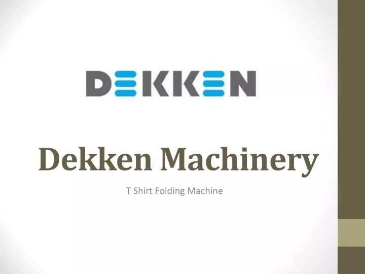 dekken machinery