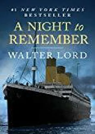 Kindle books A Night to Remember E-books online